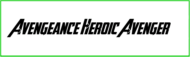 A vengeance Heroic Avenger Font free Download