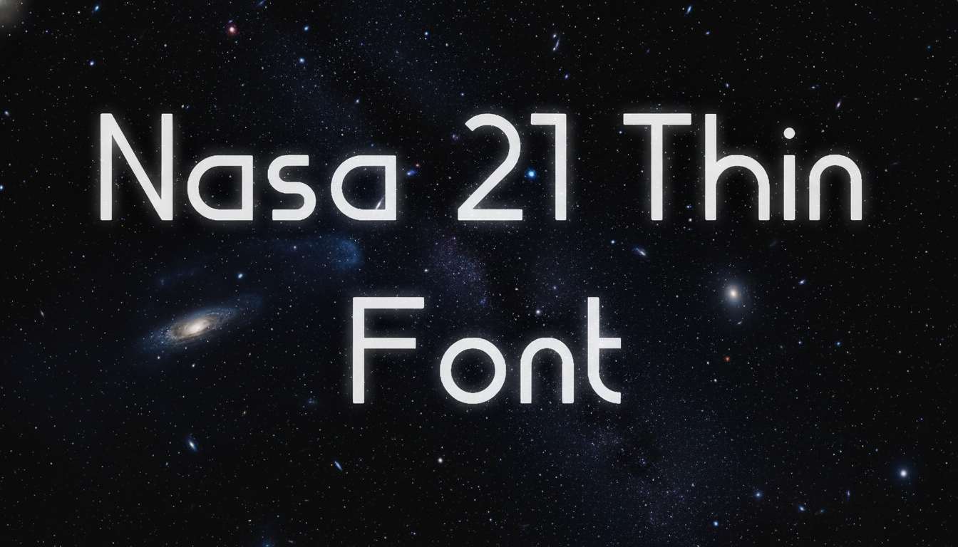 Nasa Tech Font Nasa 21 Font | DafontStyle