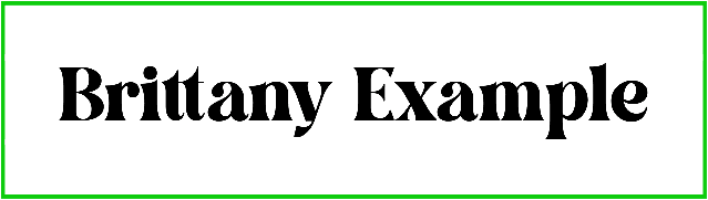 Brittany Example Font free Download