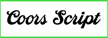 Coors Script Font free download