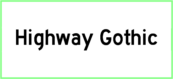 Highway Gothic Font free Download