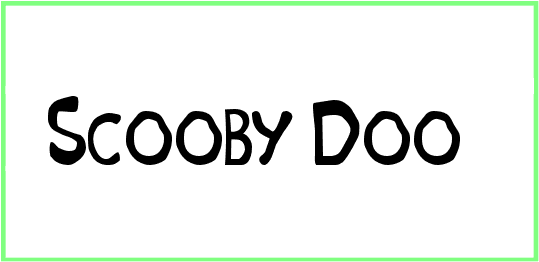 Scooby Doo Font free Download