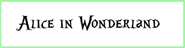 Alice in Wonderland Font free download