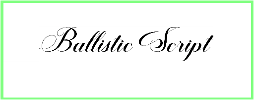 Ballistic Script Font free download