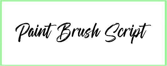 Paint Brush Script Font free download