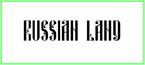 Russian Land Font style
