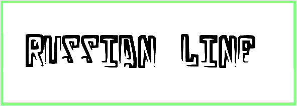 Russian Line Font free download