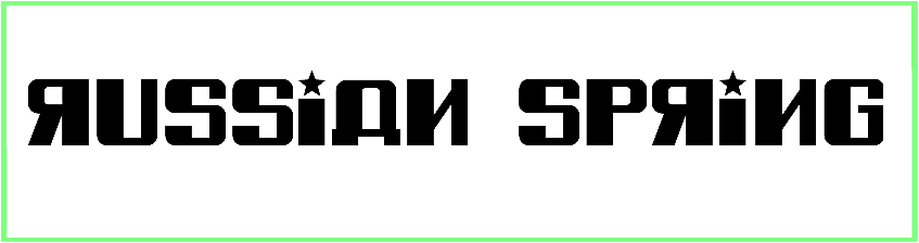 Russian Spring font free download