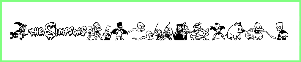 Simpsons Treehouse of Horror Font free download