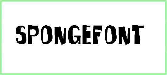 Sponge Font Square Type Font free download