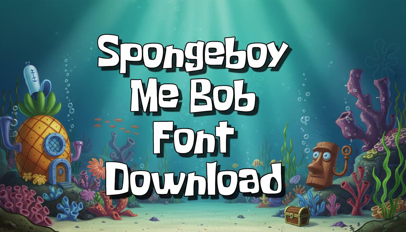 Spongeboy Me Bob Font | DafontStyle