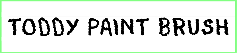Toddy Paint Brush Font free download