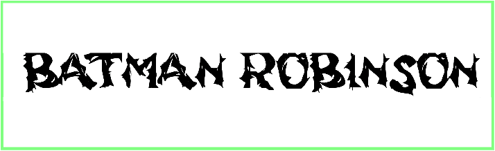Batman Robinson Font free download