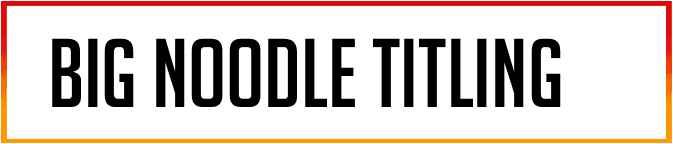 Big Noodle Titling Font free download