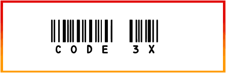 Code 3X qr code bar code font free download