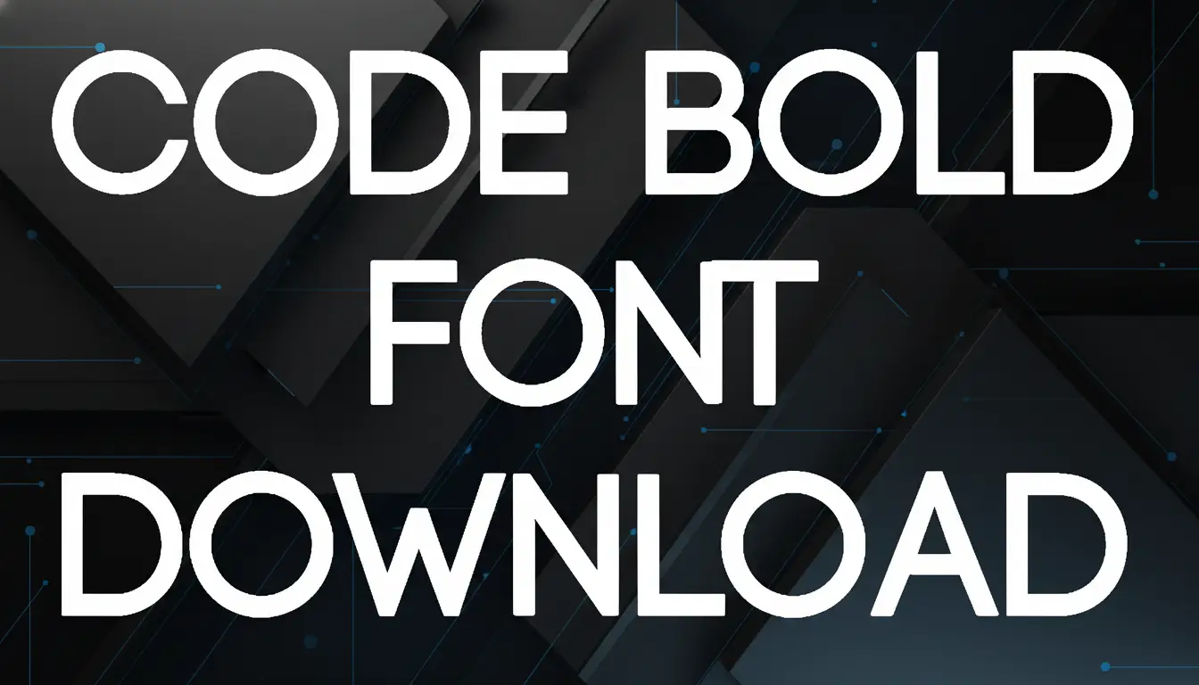 Code Bold Font Download