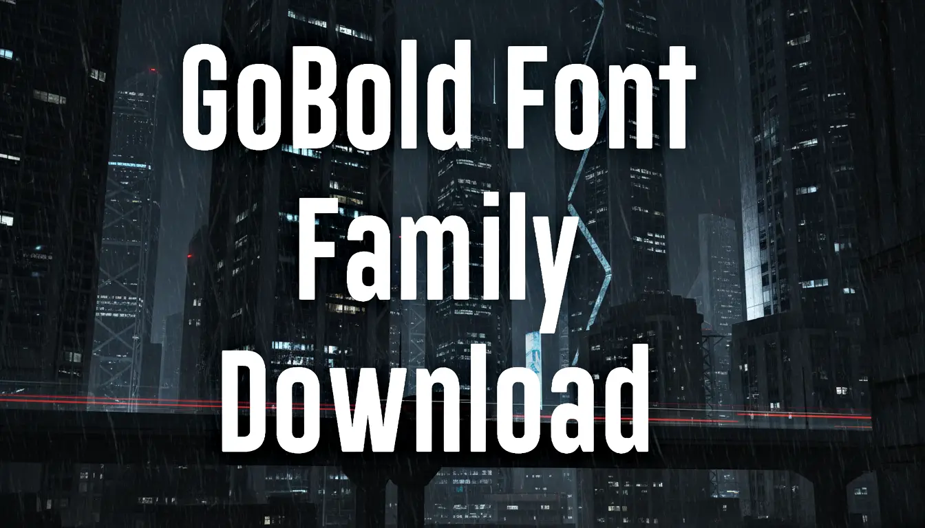 GoBold Font Family Download