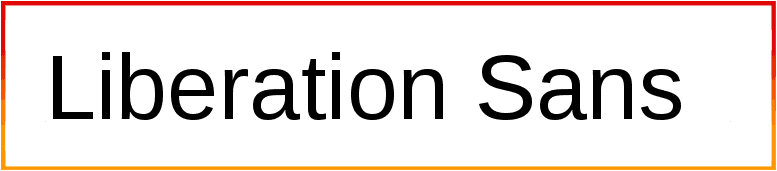 Liberation Sans Font family