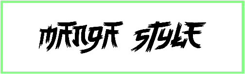 Manga Style Font free Download