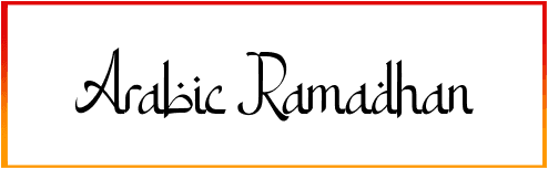 Arabic Ramadhan Font free download