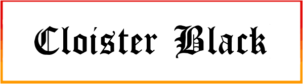Cloister Black Font free Download