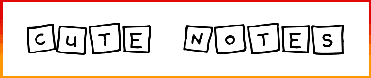 Cute Notes Font free download