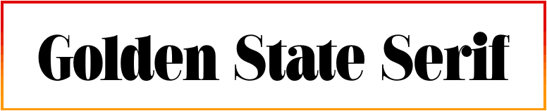 Golden State Serif Font free download
