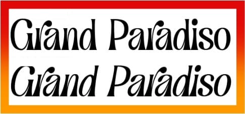 Grand Paradiso Font free download