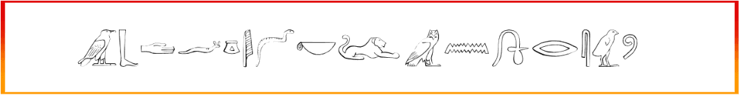 Ancient Egyptian Hieroglyphs Font free download