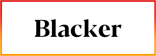 Blacker font free download