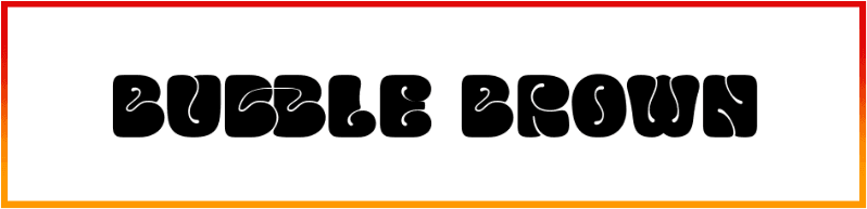 Bubble Brown Font free download