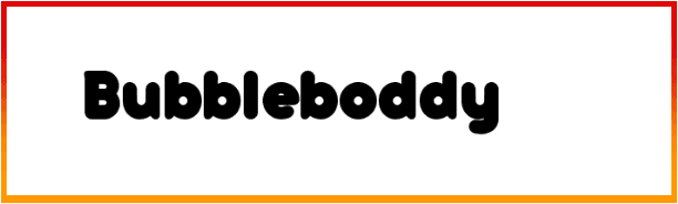 Bubbleboddy Font free download