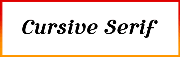 Cursive Serif Font free download