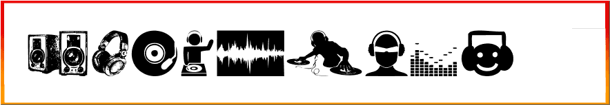 DJ Icons music Font free download