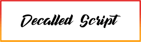 Decalled Script Font free download
