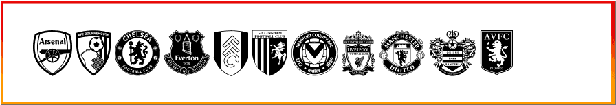 English Football Club Badges Font free Download