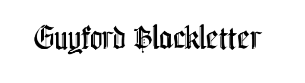 Guyford Blackletter Font free download