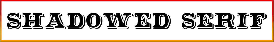 Shadowed Serif Font free Download