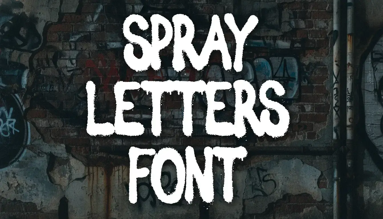 Spray Letters Font