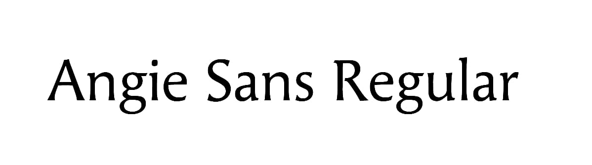 Angie Sans Regular Font Download