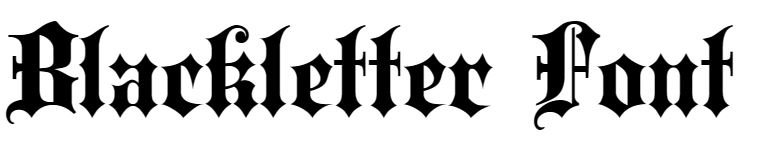 Blackletter Font Download