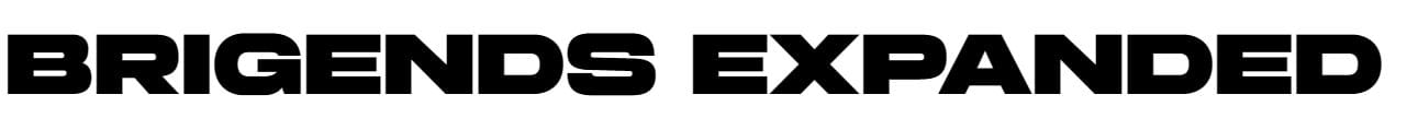 Brigends Expanded font free download