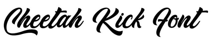 Cheetah Kick Font download