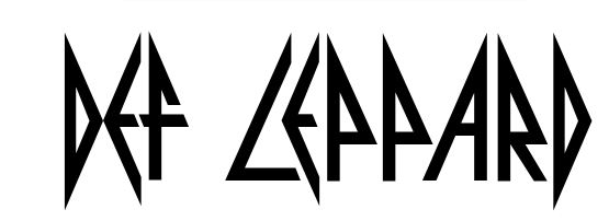 Def Leppard font free download , Pyrite font download