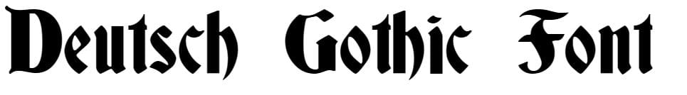Deutsch Gothic Font Download