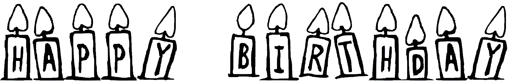 Happy Birthday Candle Font free Download