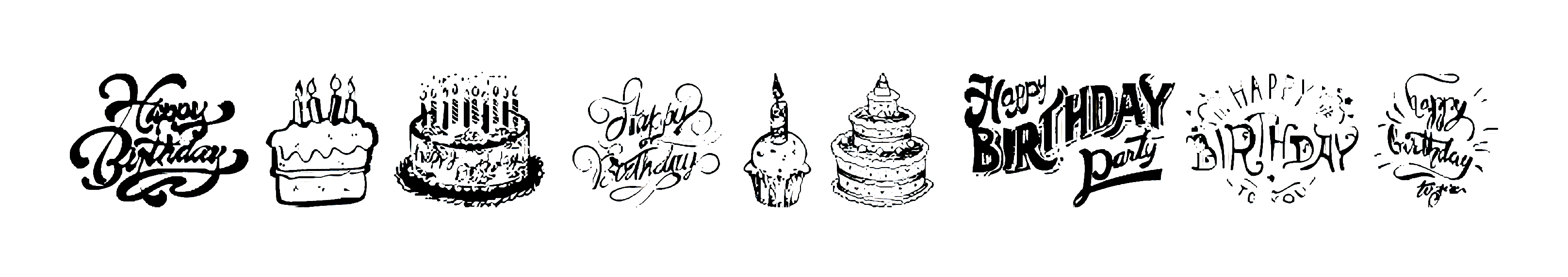 Happy Birthday wish Font free Download