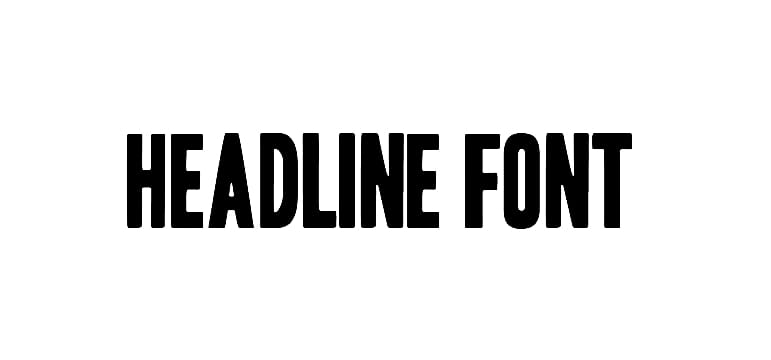 Headline Font download