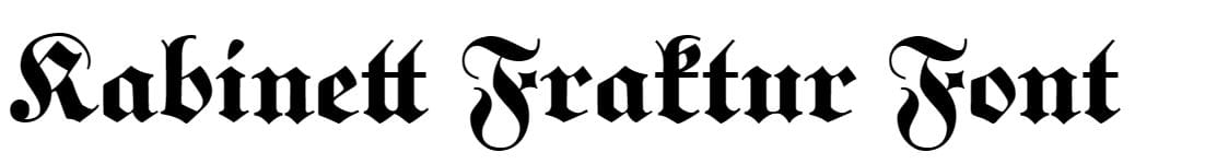 Kabinett Fraktur Font free download