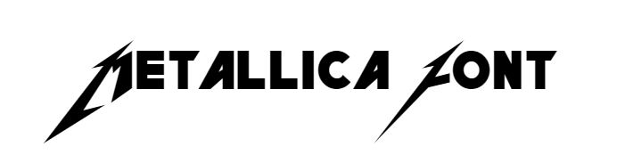 Metallica Font Free download